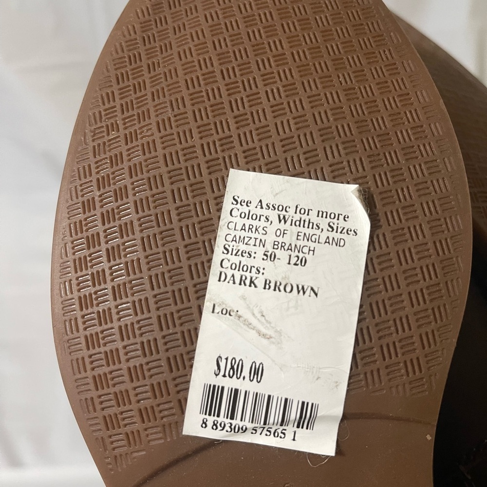 Clarks women’s brown leather buckled boots New never worn size 7 - Picture 5 of 9